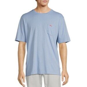 TOMMY BAHAMA Light Blue New Bali Skyline Marlin Logo Pocket T-Shirt sz XXL